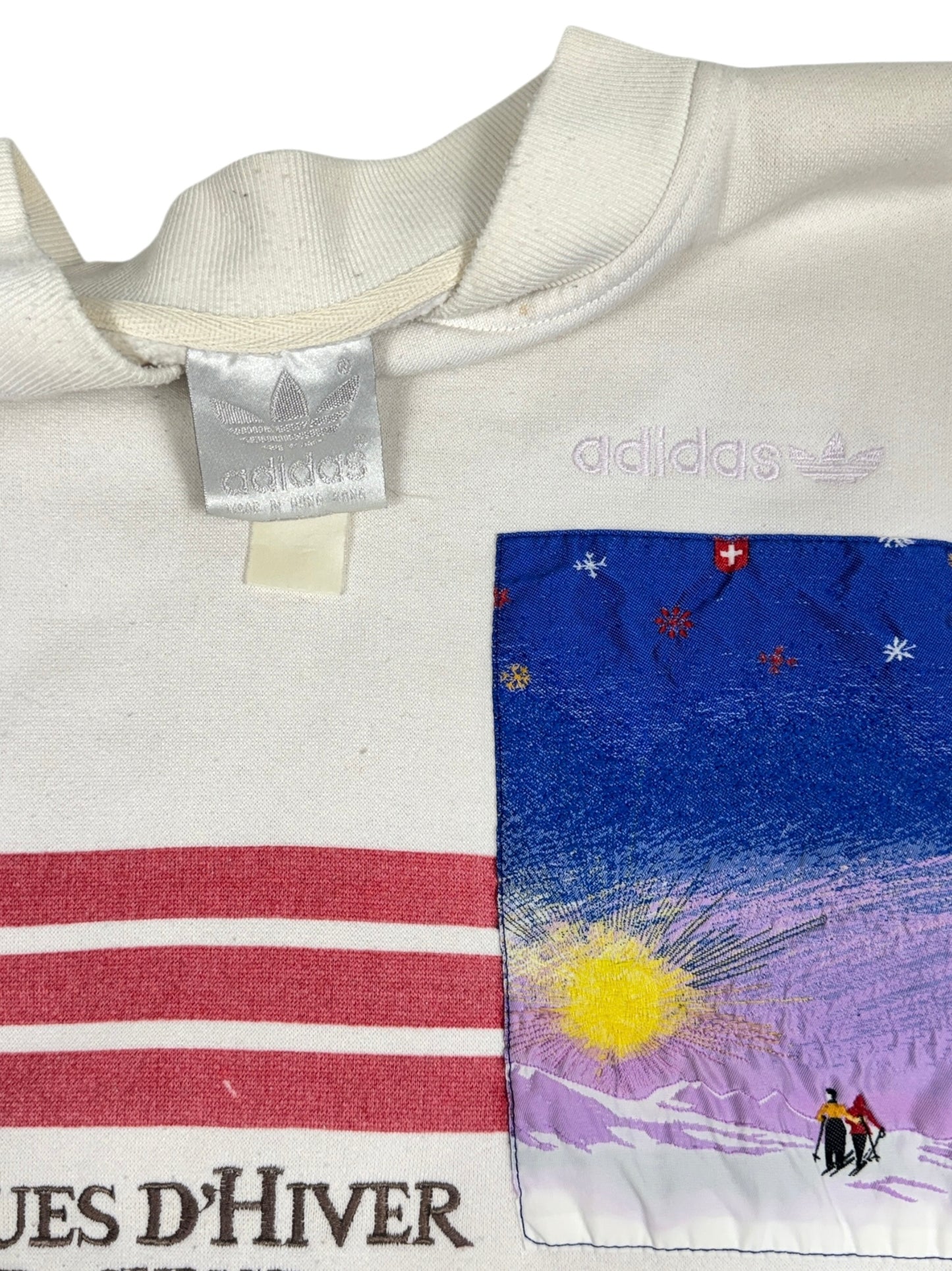 Vintage 80s Adidas Olympic Winter Games Sweater - L