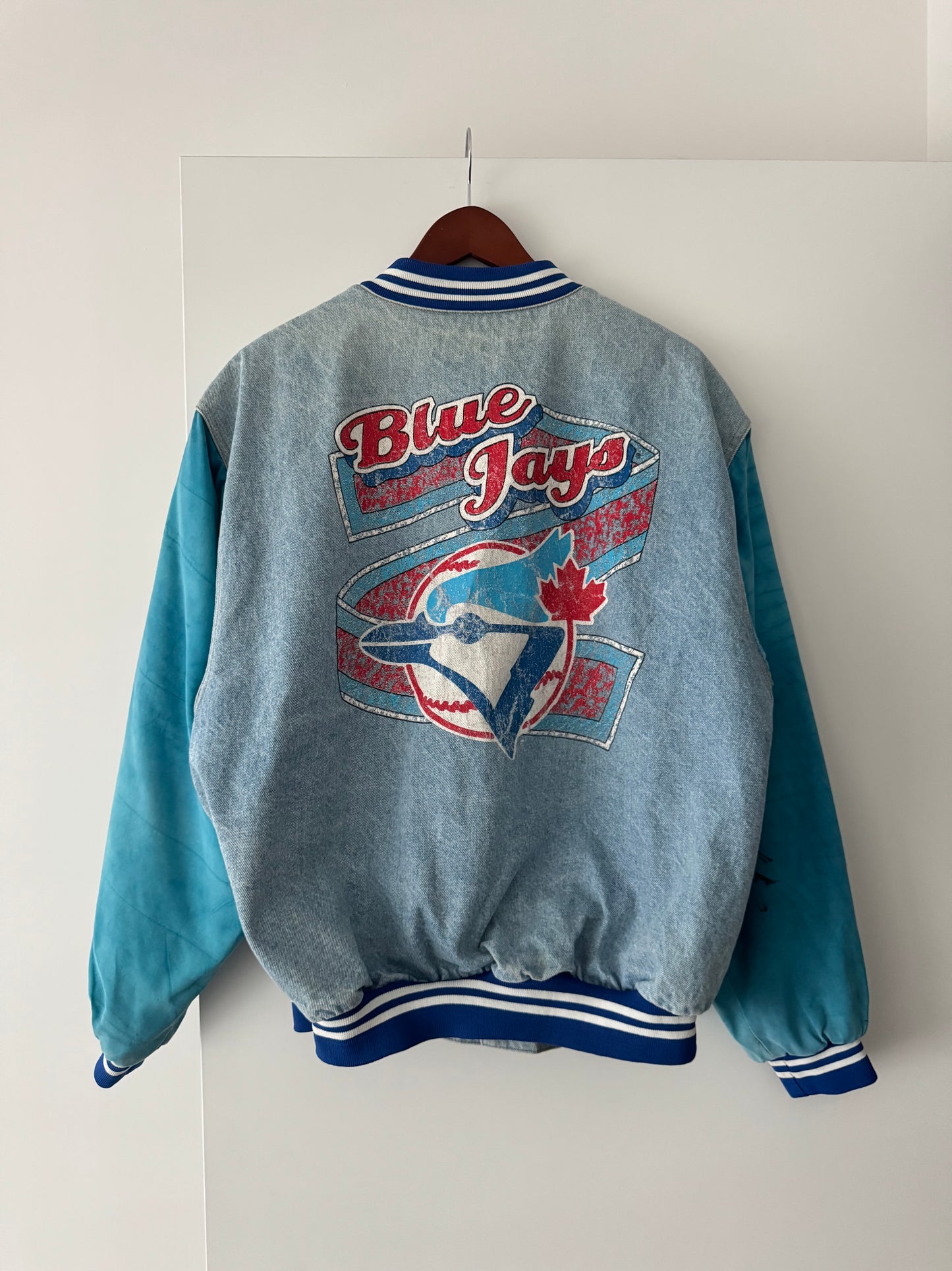 Vintage 90s Street Legends Toronto Blue Jays Denim Jacket - L