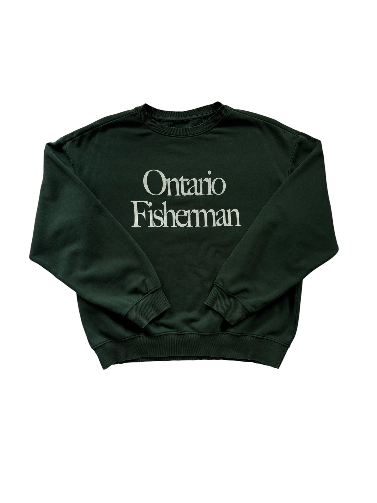Ontario Fisherman Crewneck Pike Green - L
