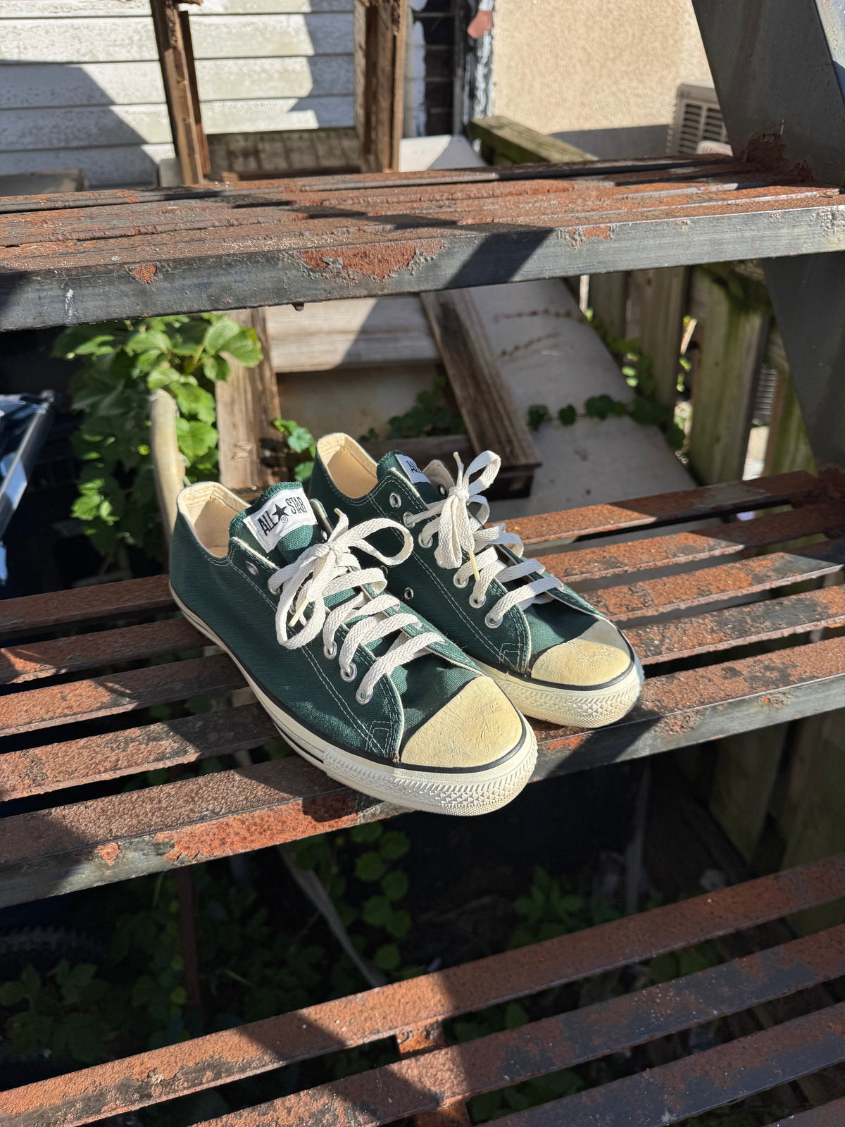Vintage Converse Chuck Taylor Low Pine Green US 9