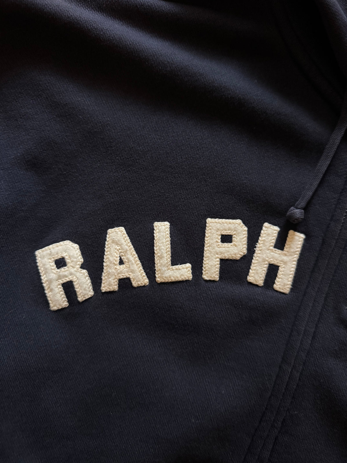 Vintage Polo Ralph Lauren Navy Zip Hoodie Size XL