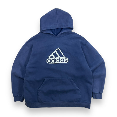 2000s Adidas Chenille Patch Hoodie - S
