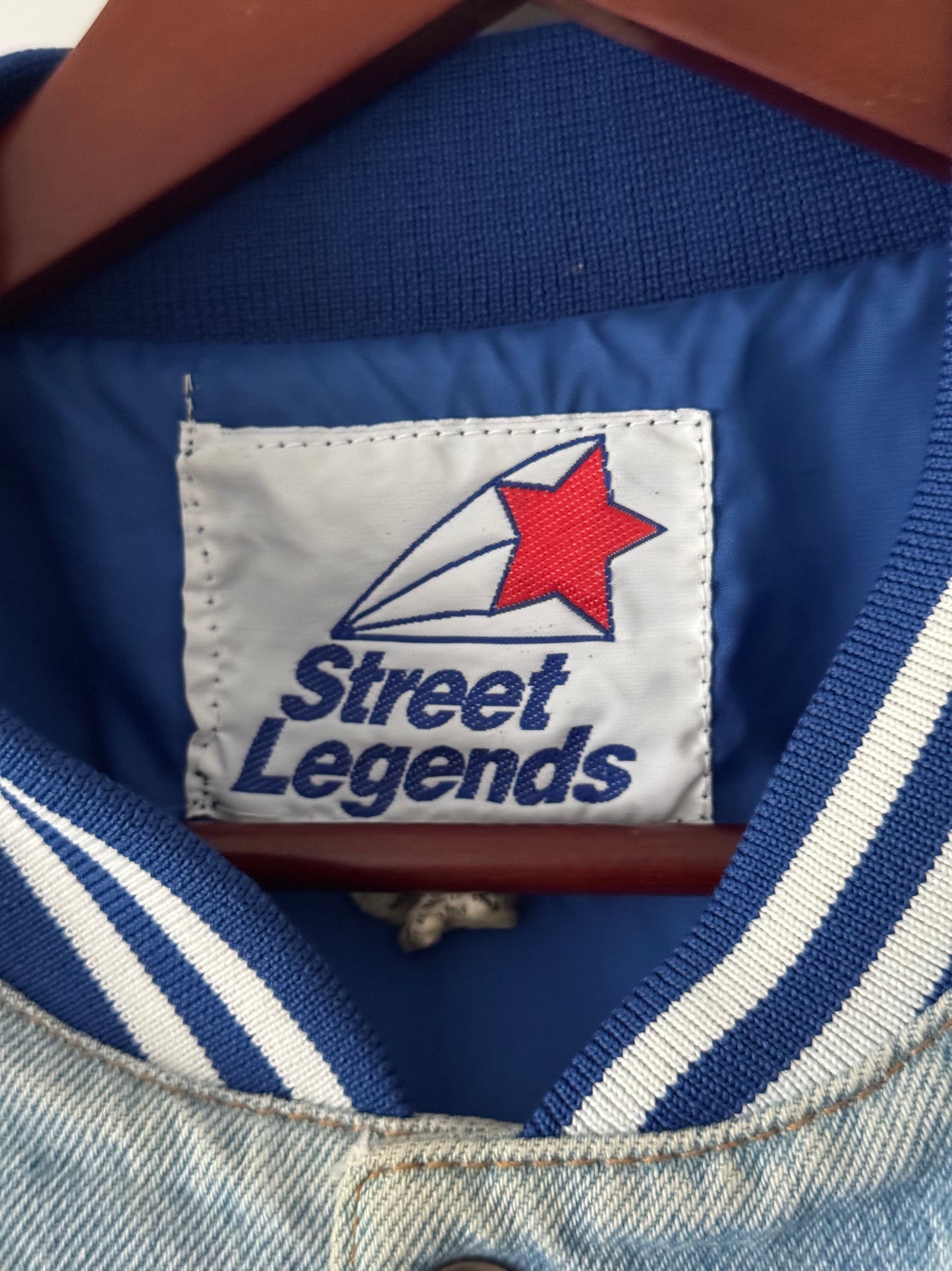 Vintage 90s Street Legends Toronto Blue Jays Denim Jacket - L