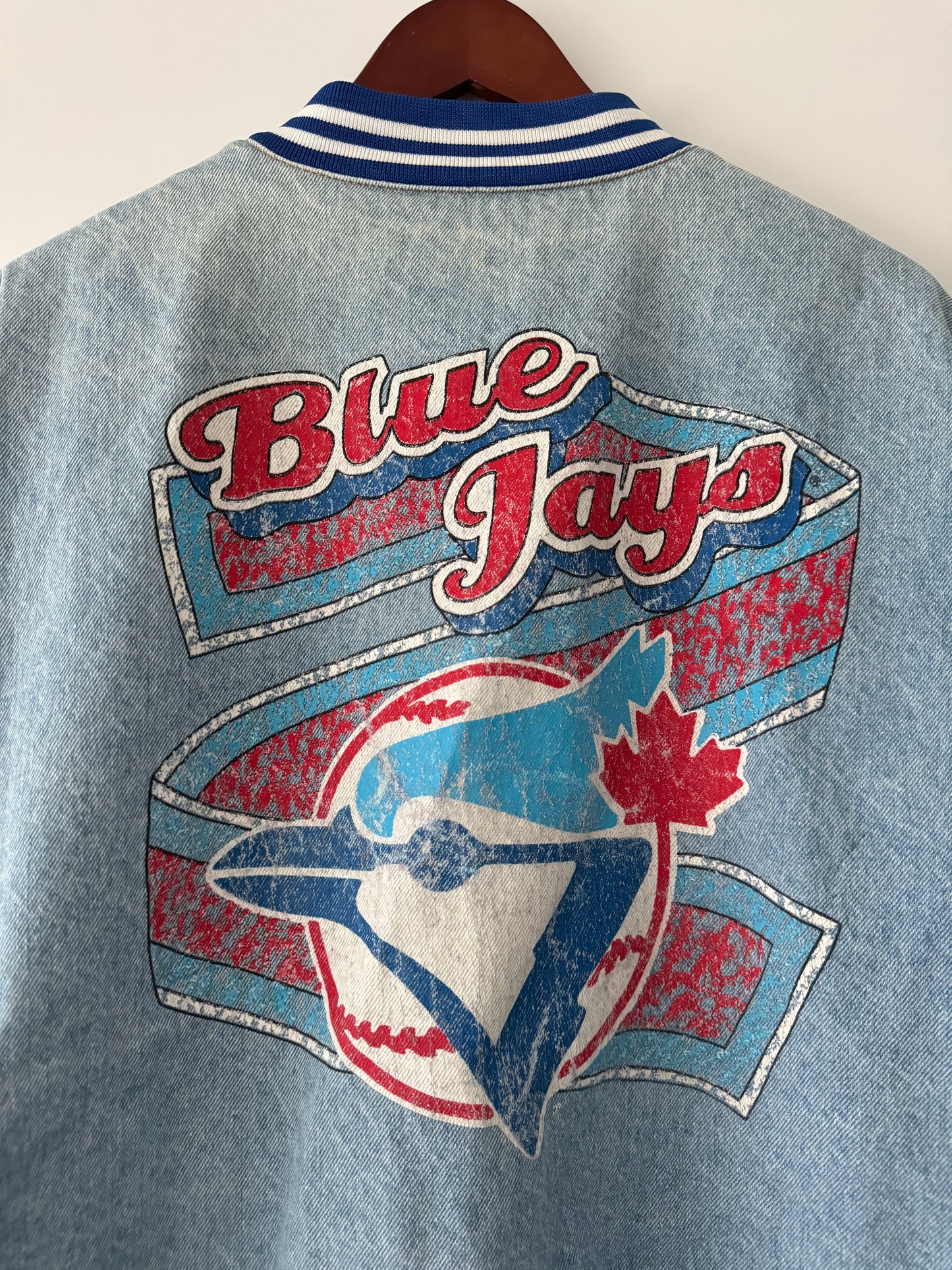Vintage 90s Street Legends Toronto Blue Jays Denim Jacket - L
