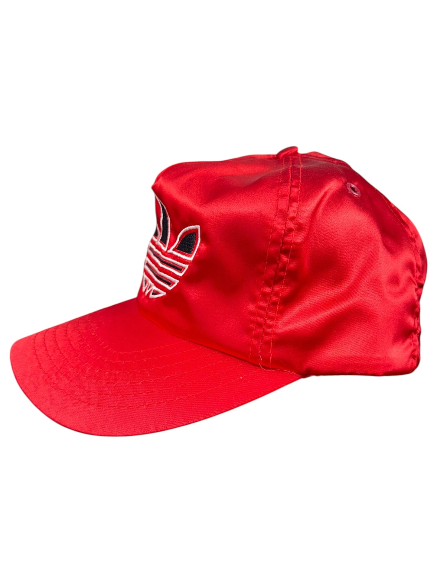 1980s Adidas Satin Trefoil Logo Cap