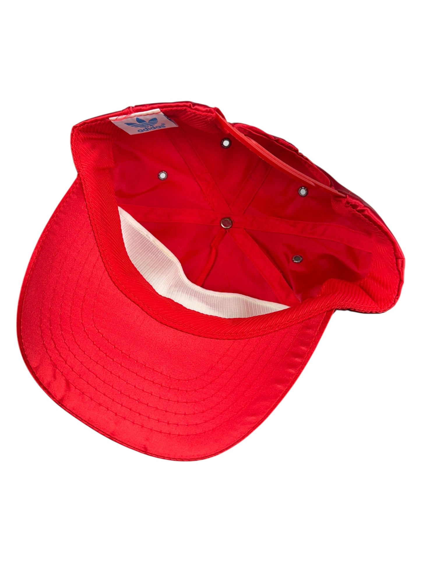 1980s Adidas Satin Trefoil Logo Cap