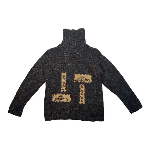 S Vintage Versace Sport Knit Turtleneck Sweater
