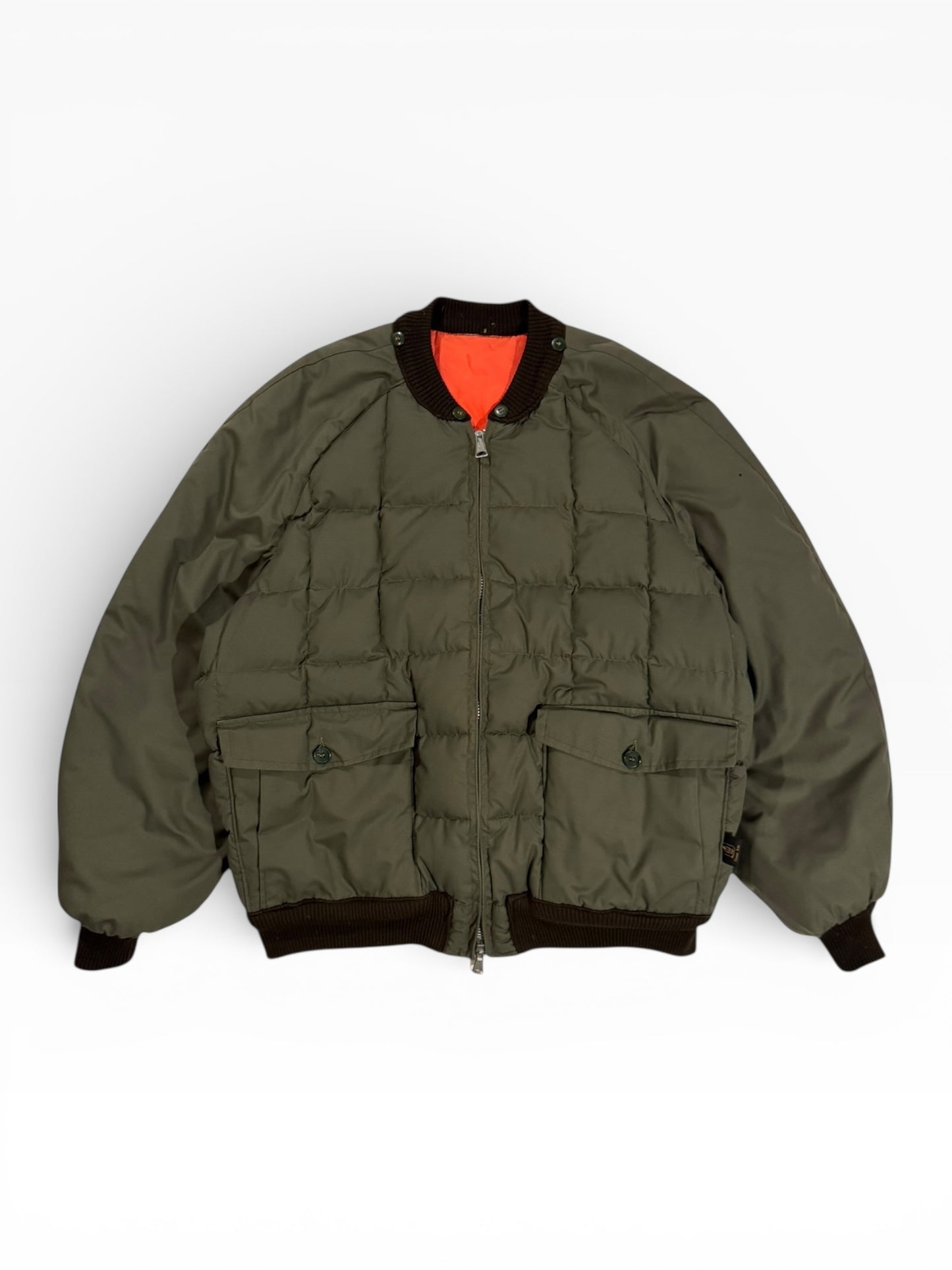 Reversible 1970s Thermo King Down Bomber Jacket - XXL