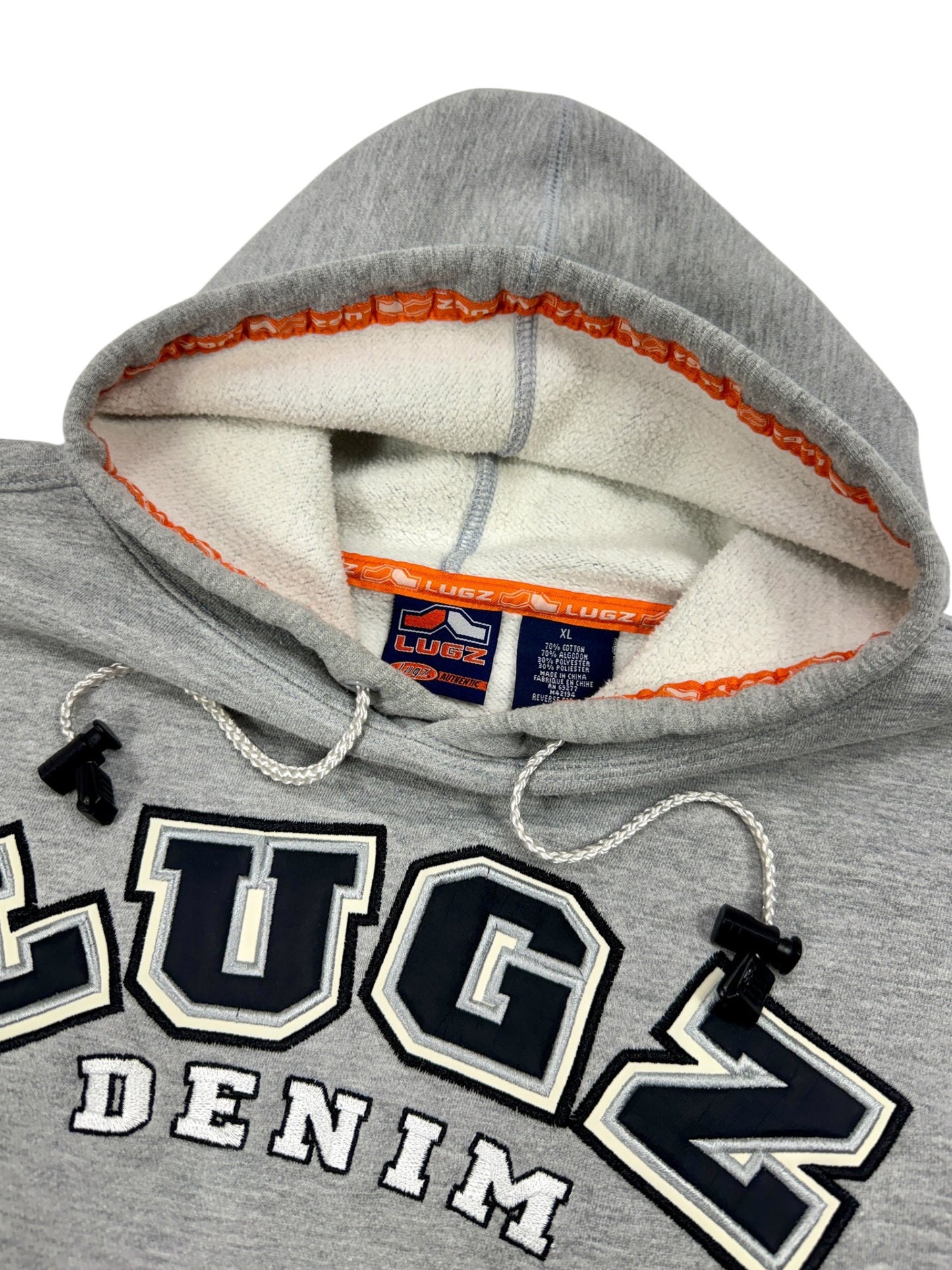 Y2K LUGZ Denim Heather Grey Hoodie - XL