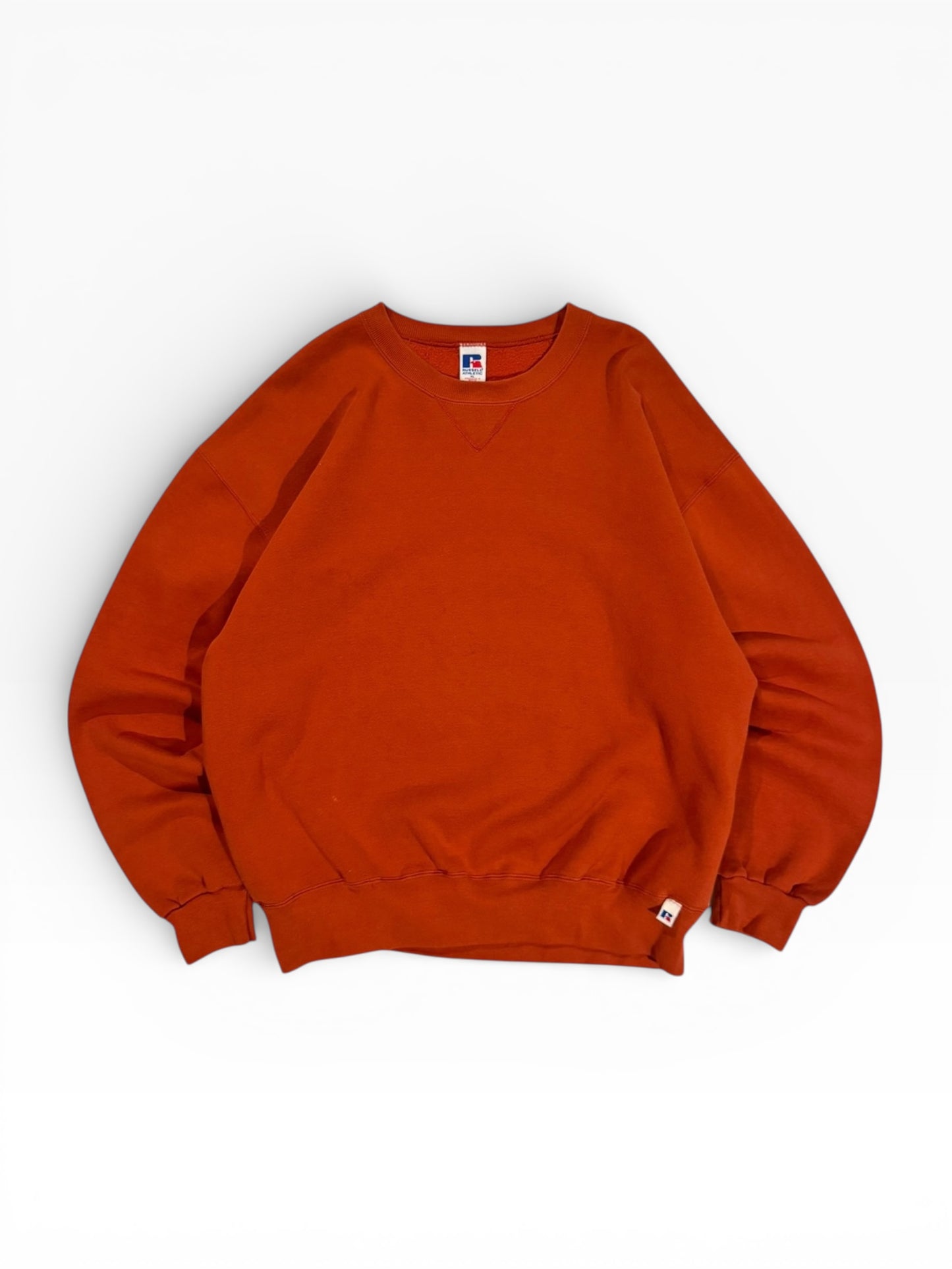 1990s Russell Texas Orange Crewneck Sweater - XL