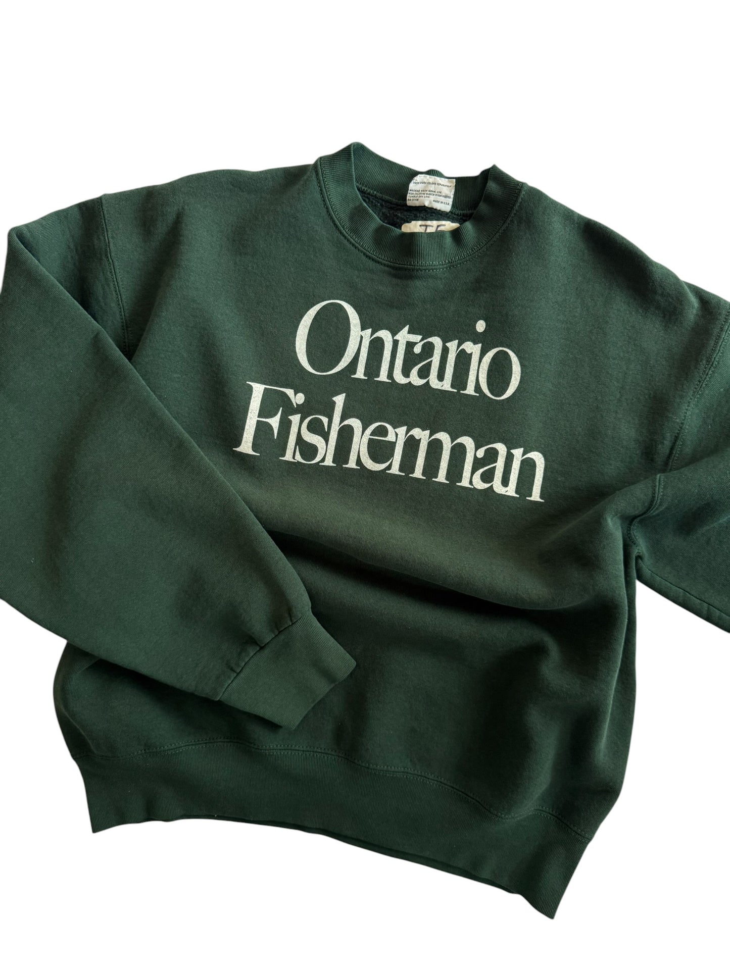 Ontario Fisherman Crewneck Pike Green - L