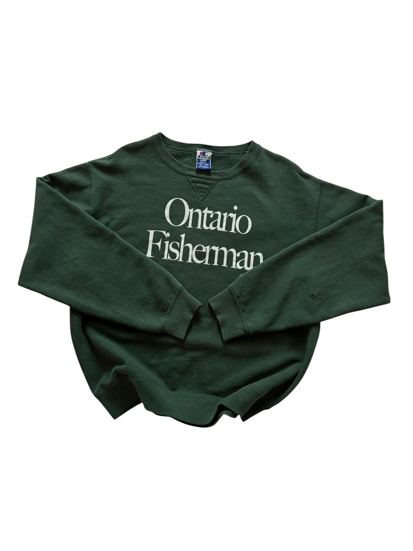 Ontario Fisherman Crewneck Pike Green - L