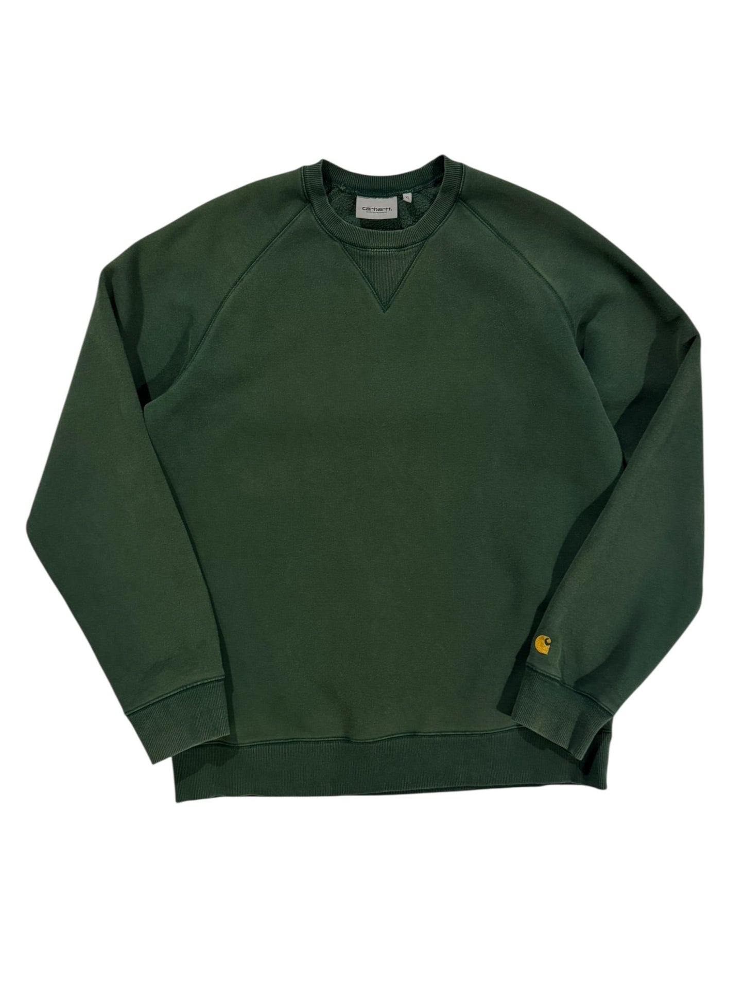 Carhartt Work In Progress Forest Green Chase Crewneck - XL