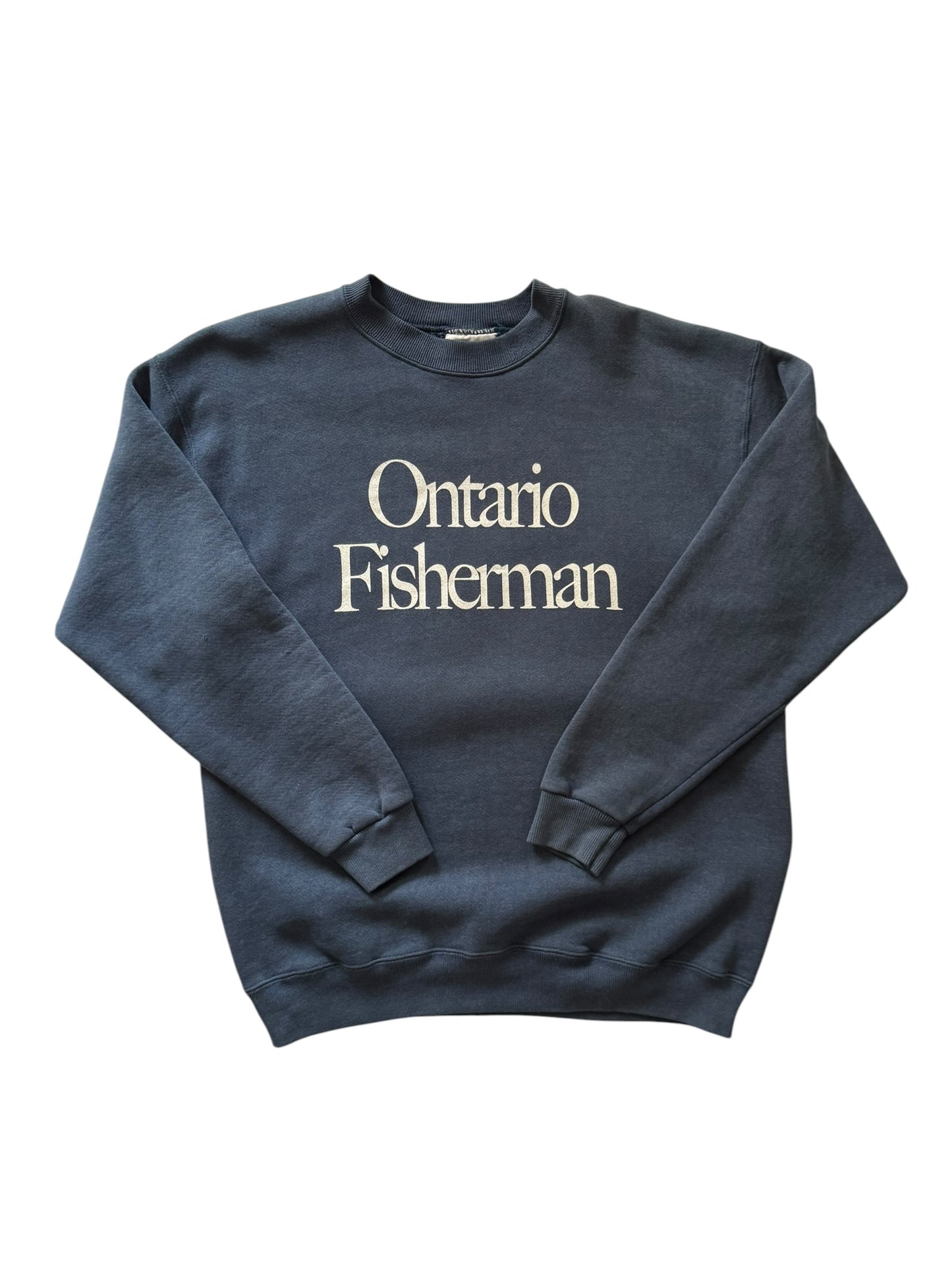 Ontario Fisherman Crewneck Steelhead Blue - L