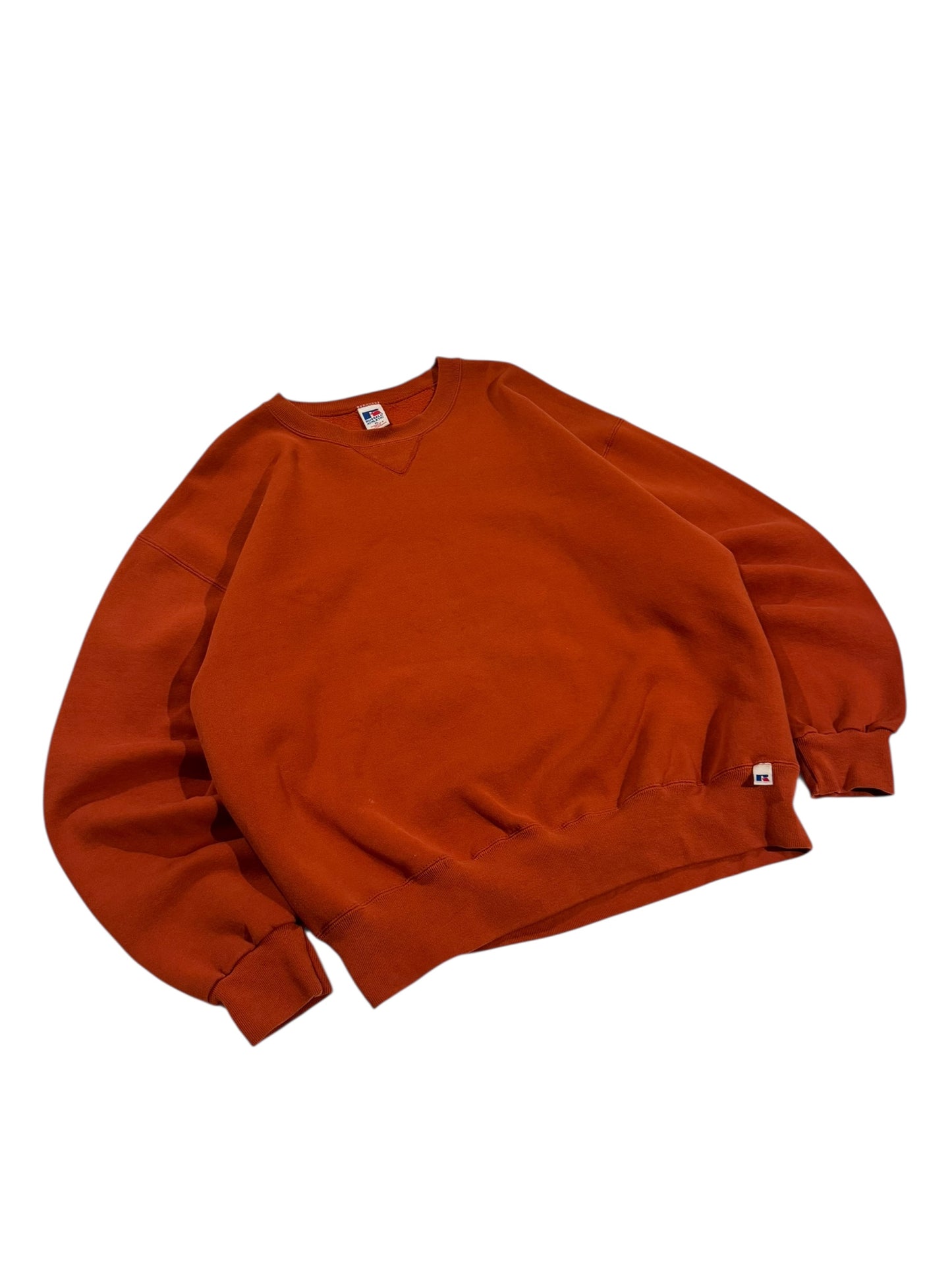 1990s Russell Texas Orange Crewneck Sweater - XL