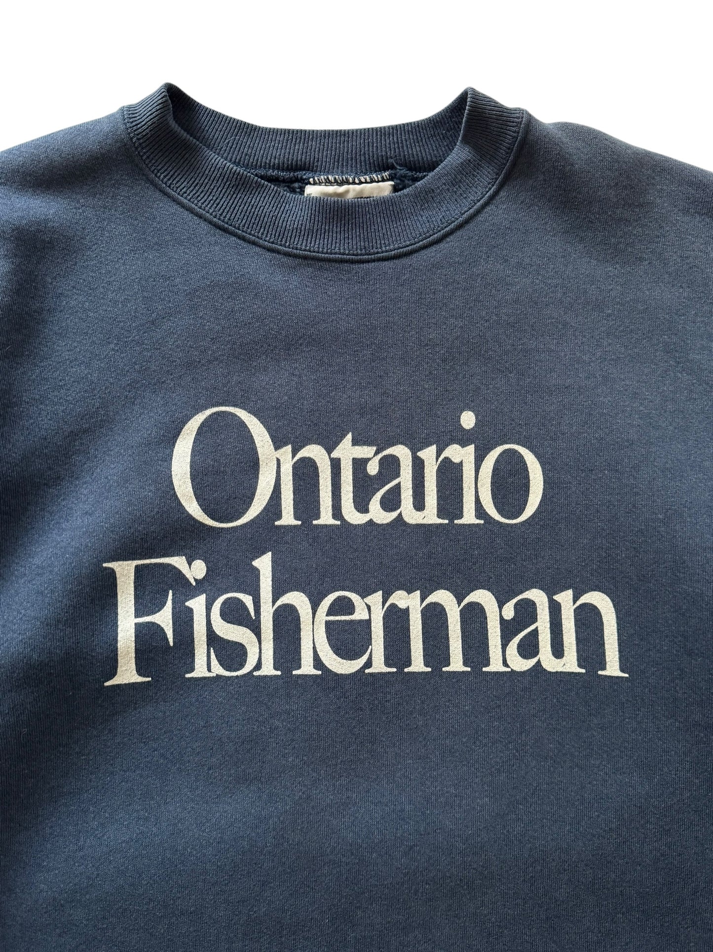 Ontario Fisherman Crewneck Steelhead Blue - L