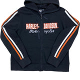 Harley Davidson Spell Out Zip Up Hoodie S
