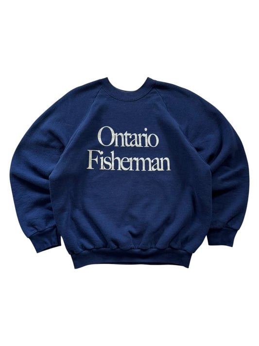 Ontario Fisherman Crewneck Coho Blue - M