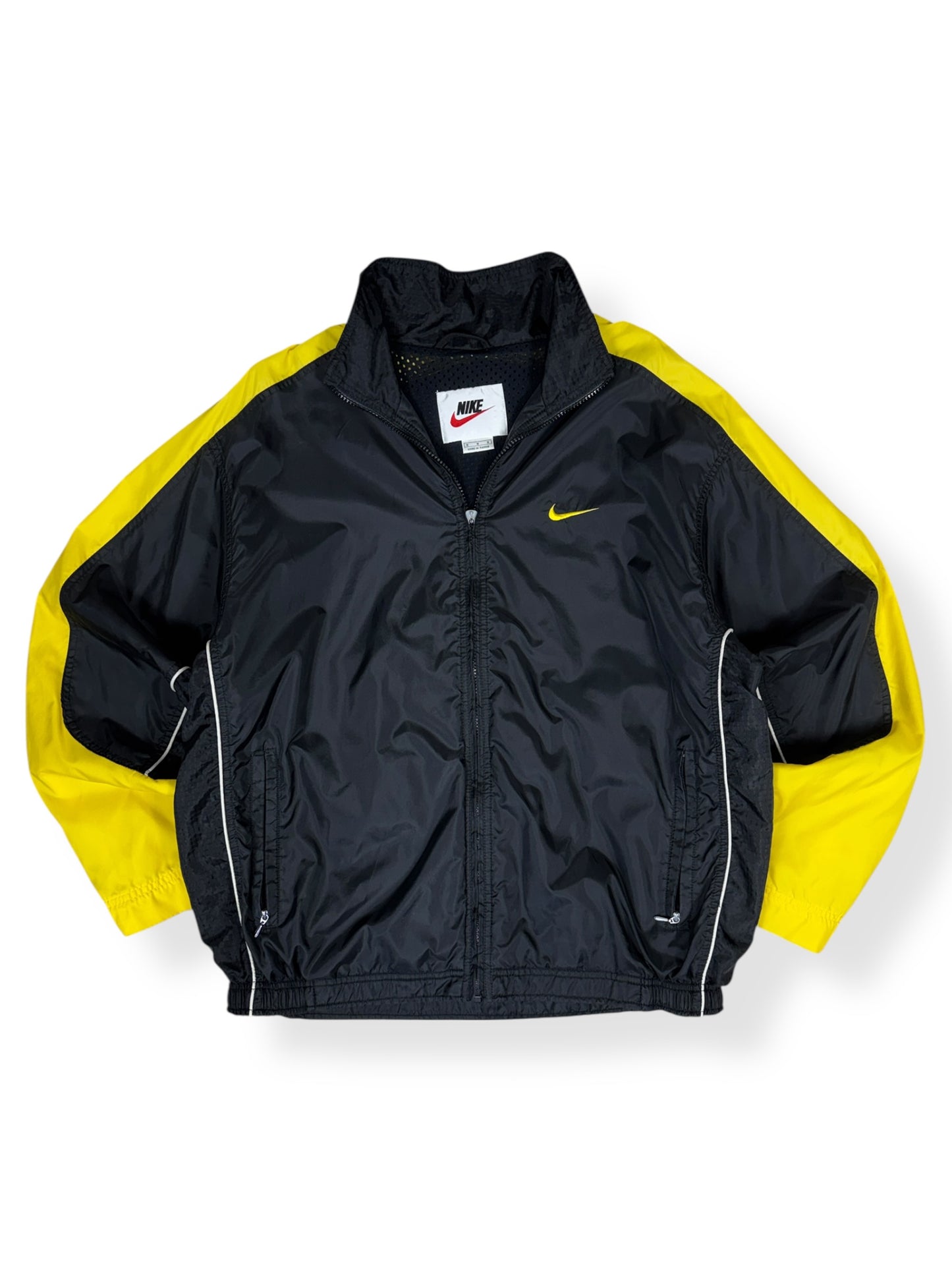 Vintage 90s Nike Black & Yellow Windbreaker - M
