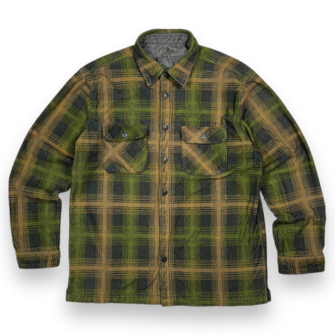 Corduroy Forest Green Tones Flannel (L)