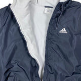 Vintage Adidas Striped Hooded Jacket (L)