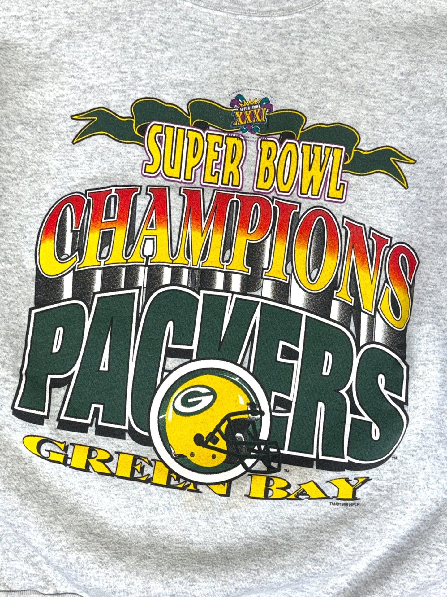 Vintage 90s Green Bay Super Bowl Champions Crewneck - M