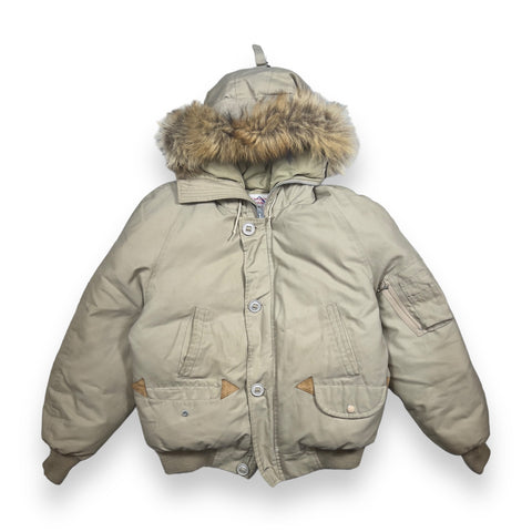 1980s Squire Hooded Down Jacket - L