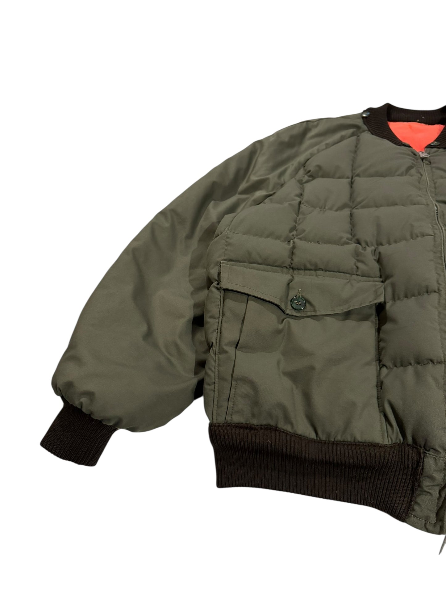 Reversible 1970s Thermo King Down Bomber Jacket - XXL