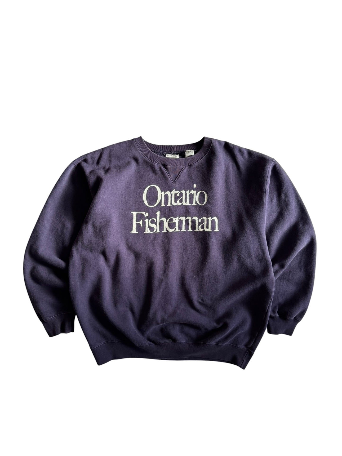 Vintage Ontario Fisherman Crewneck Dark Coho - L
