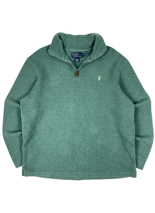 Polo Ralph Lauren Estate Rib Quarter Zip Pull Over Sweater - L