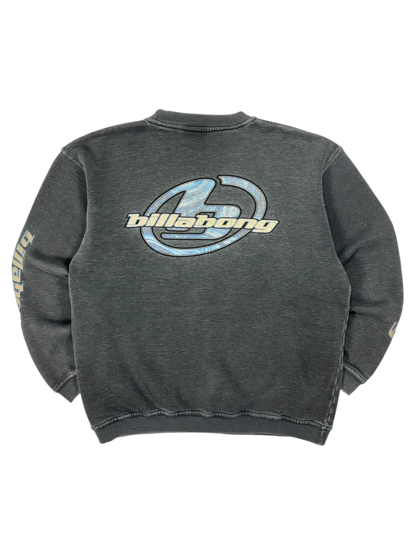 Vintage Billabong Sun Faded Spell Out Crewneck - L