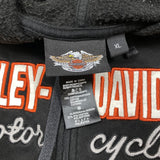 Harley Davidson Spell Out Zip Up Hoodie S
