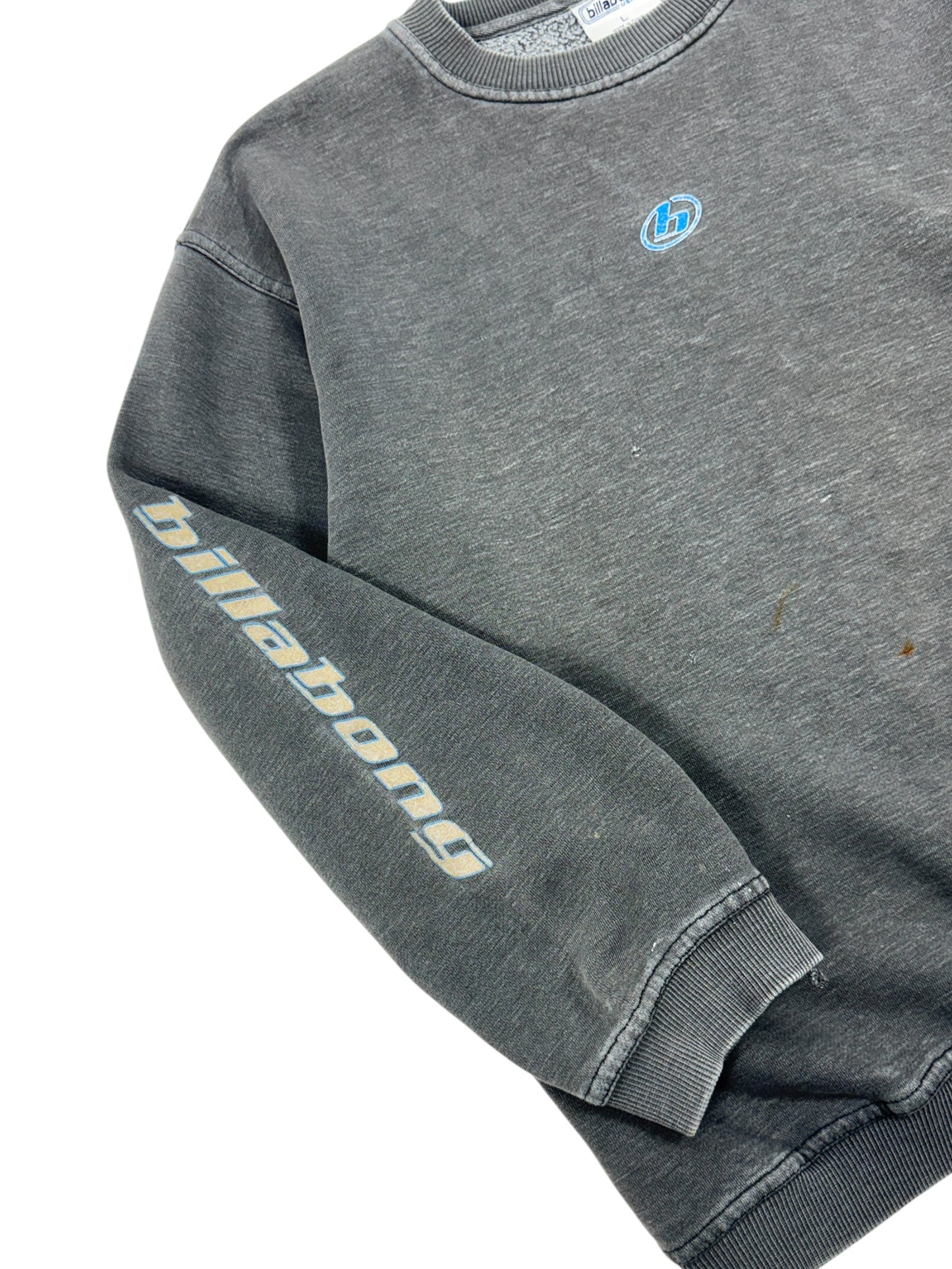 Vintage Billabong Sun Faded Spell Out Crewneck - L