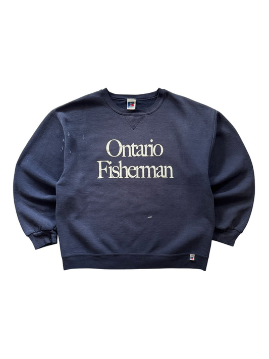 Ontario Fisherman Crewneck Coho Blue - L