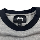 Stussy Black and Grey Ringer Tee (S)