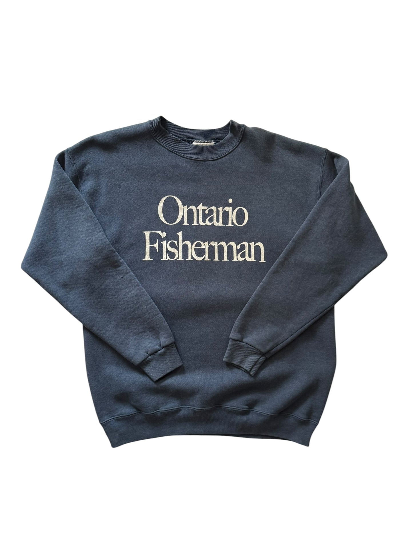 Ontario Fisherman Crewneck Steelhead Blue - L