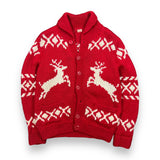 Vintage 70s Deer Cowichan Sweater (S)