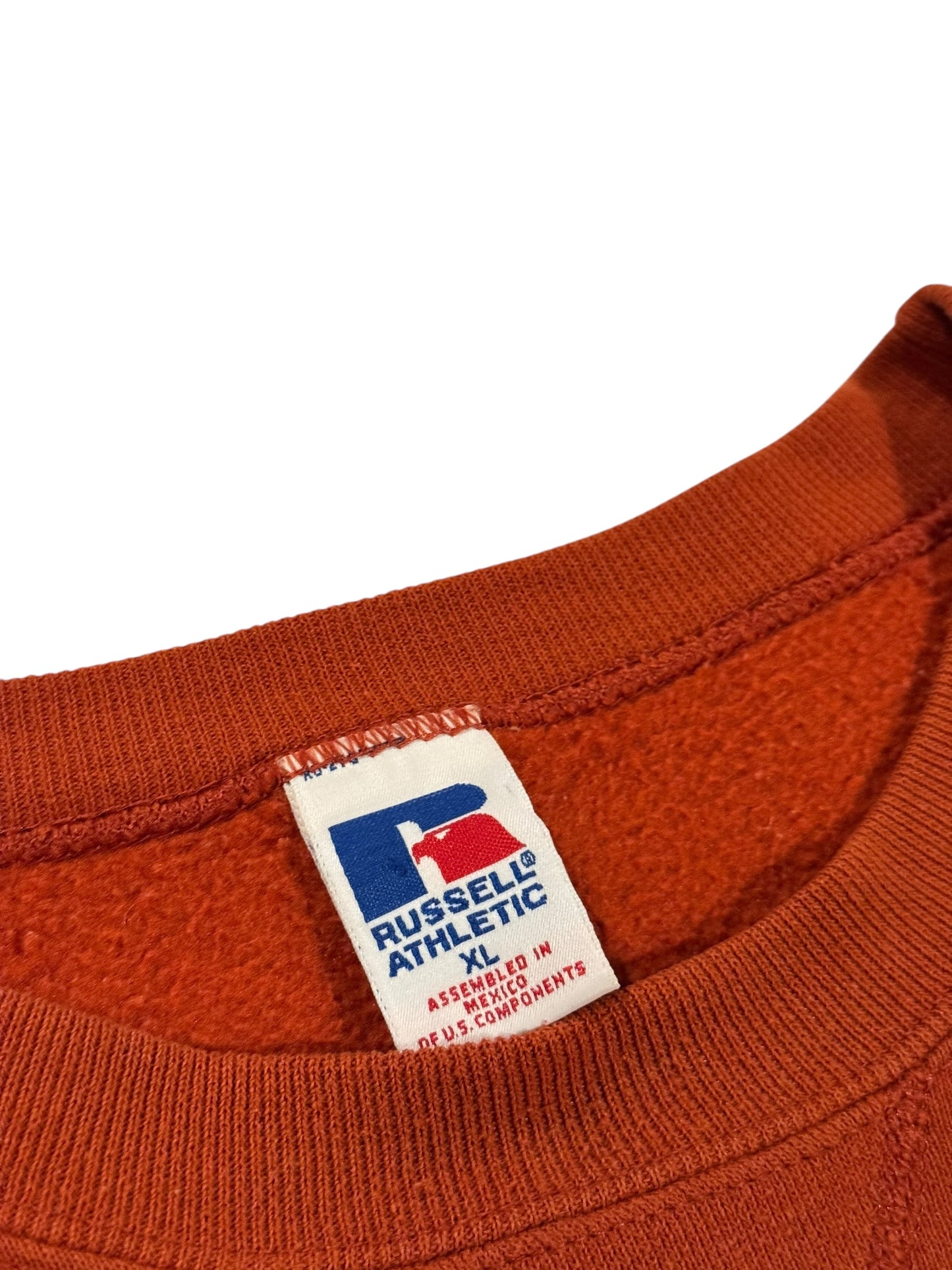 1990s Russell Texas Orange Crewneck Sweater - XL