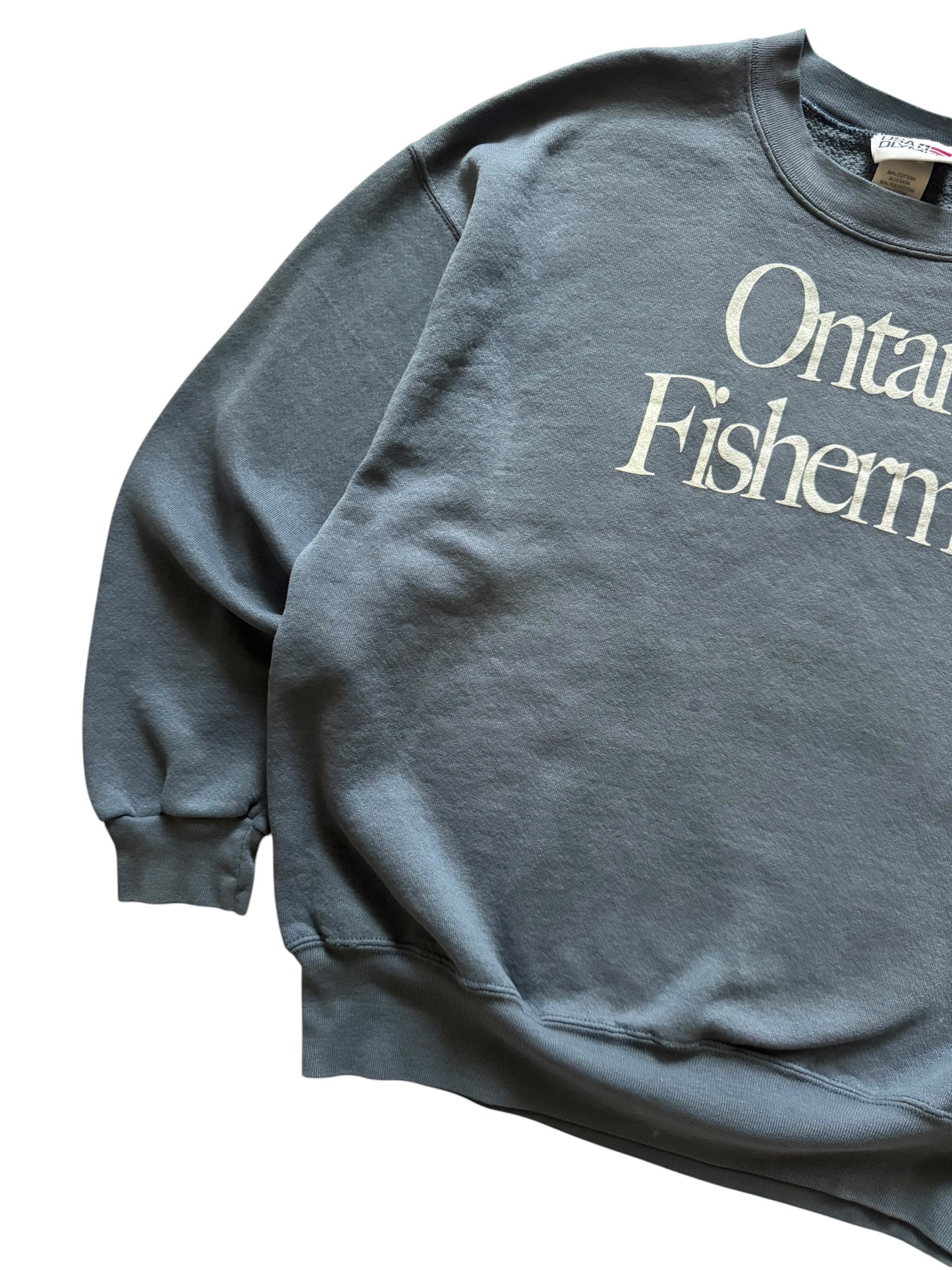 Ontario Fisherman Crewneck Steelhead Blue - L