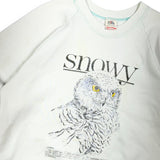 Vintage 90s Snowy Owl Crewneck (M)