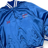 1980s Chevrolet Royal Blue Satin Jacket - L