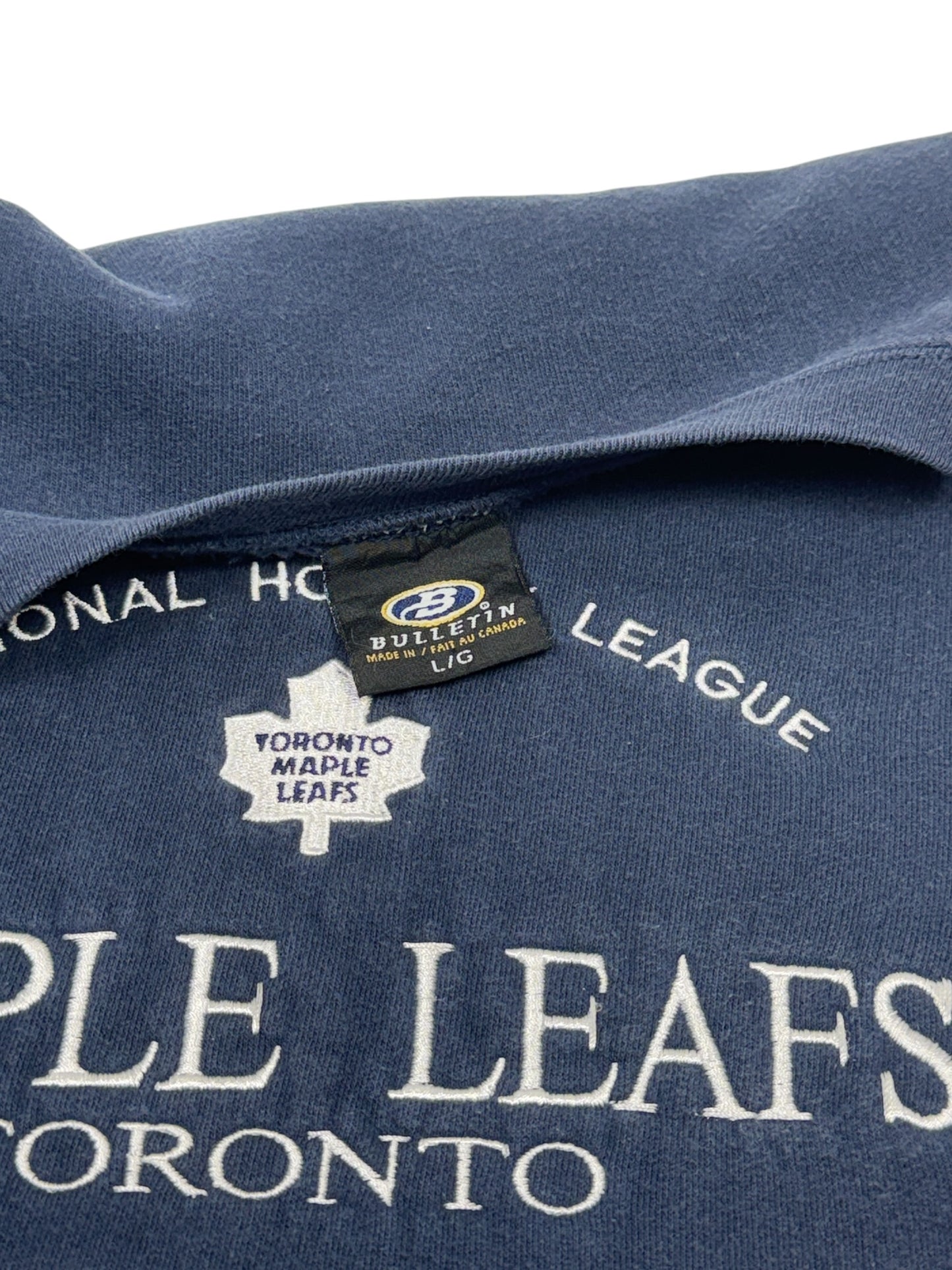 2000s Toronto Maple Leafs Embroidered Crewneck - L
