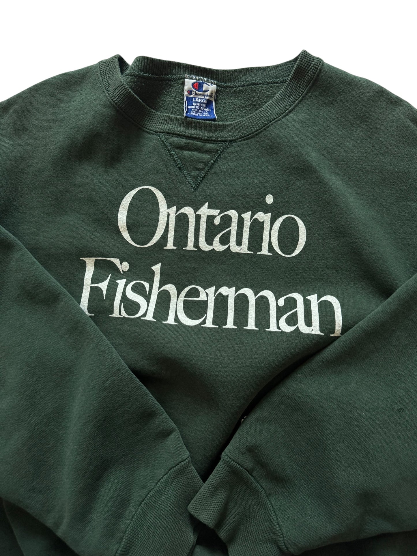 Ontario Fisherman Crewneck Pike Green - L