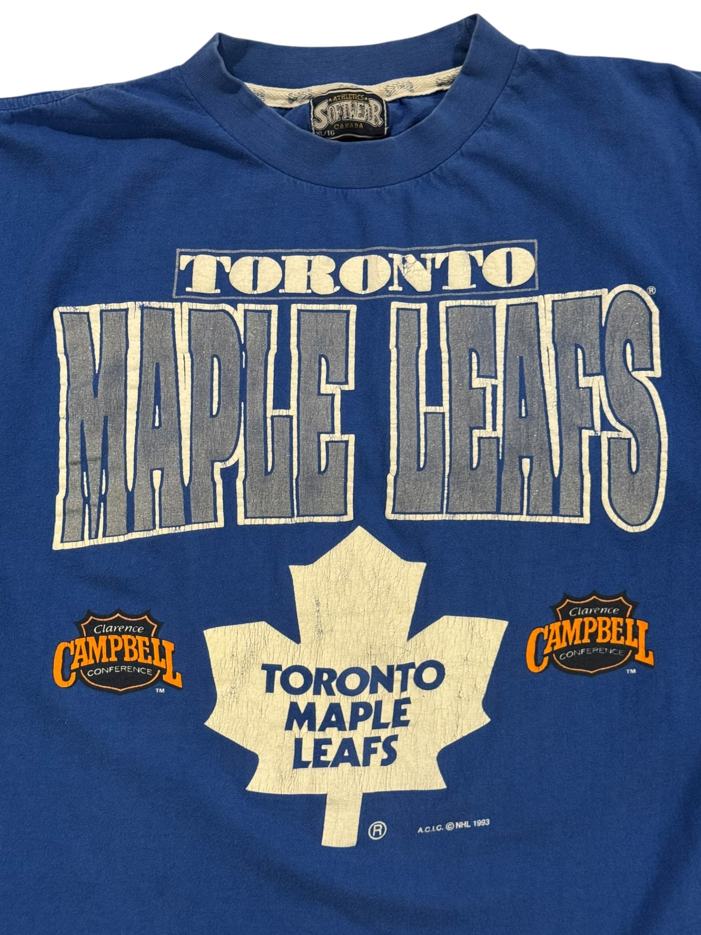 Vintage 1991 Toronto Maple Leafs Softwear Tee - XL