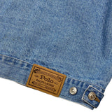 Vintage 90s Polo Jeans Ralph Lauren Big Flag Denim Jacket (L)