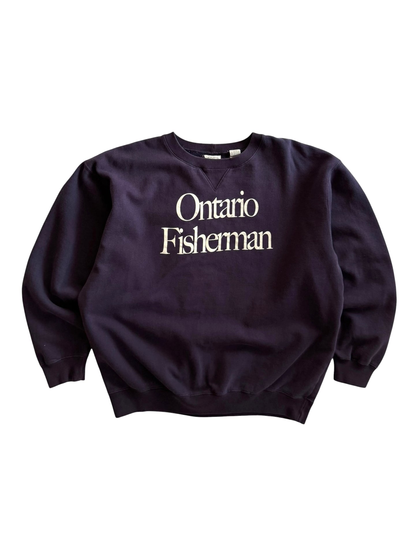 Vintage Ontario Fisherman Crewneck Dark Coho - L