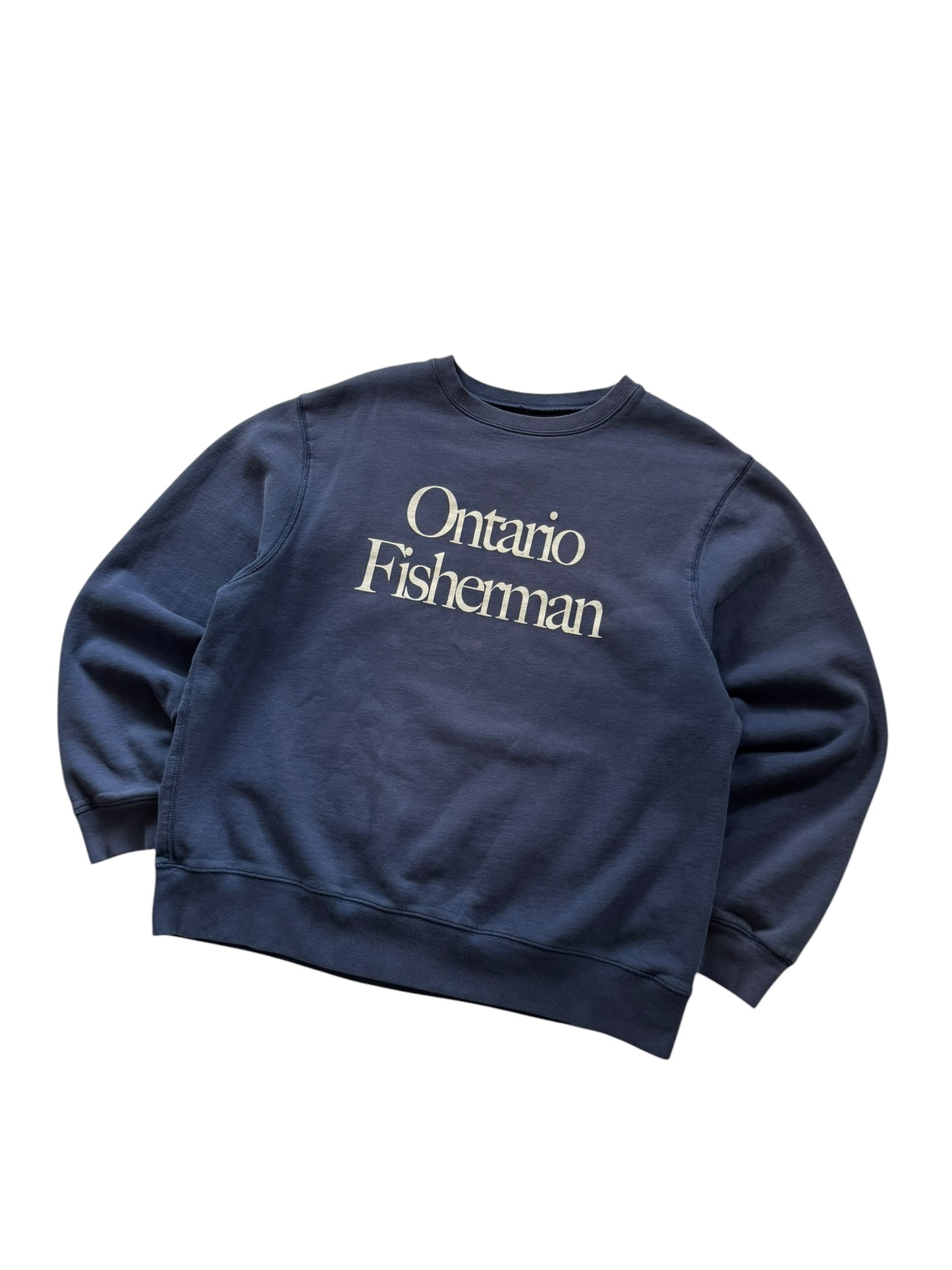 Ontario Fisherman Crewneck Steelhead Blue - XL