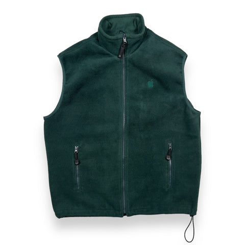 Vintage Apple Company Forest Green Fleece Vest (L)