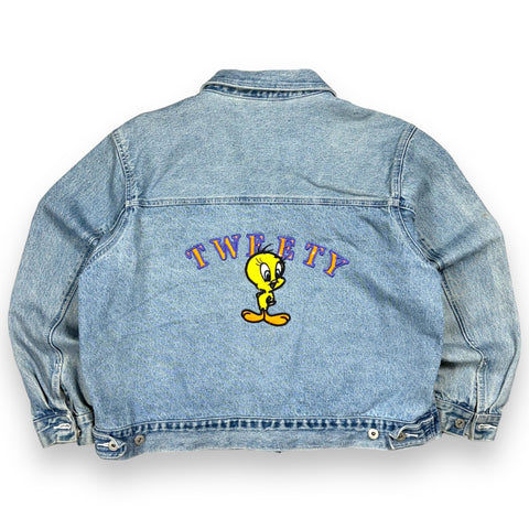 Vintage Tweety Bird Looney Tunes Denim Jacket Women’s - M