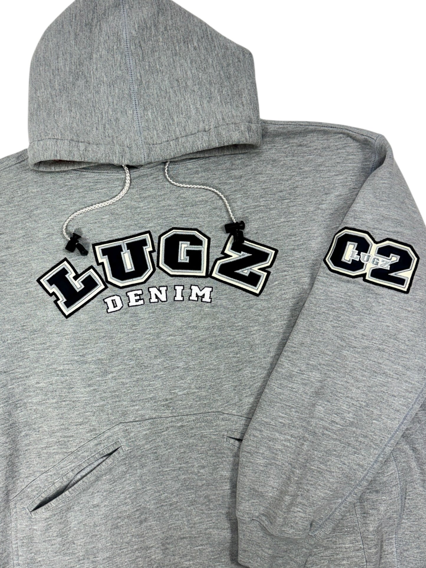 Y2K LUGZ Denim Heather Grey Hoodie - XL